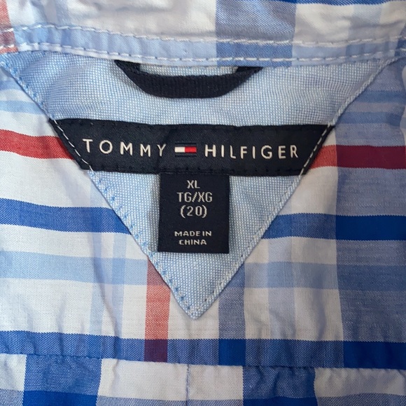 Tommy Hilfiger 🇺🇸 Boys  XL 20 Button-Down Shirt - Picture 4 of 6